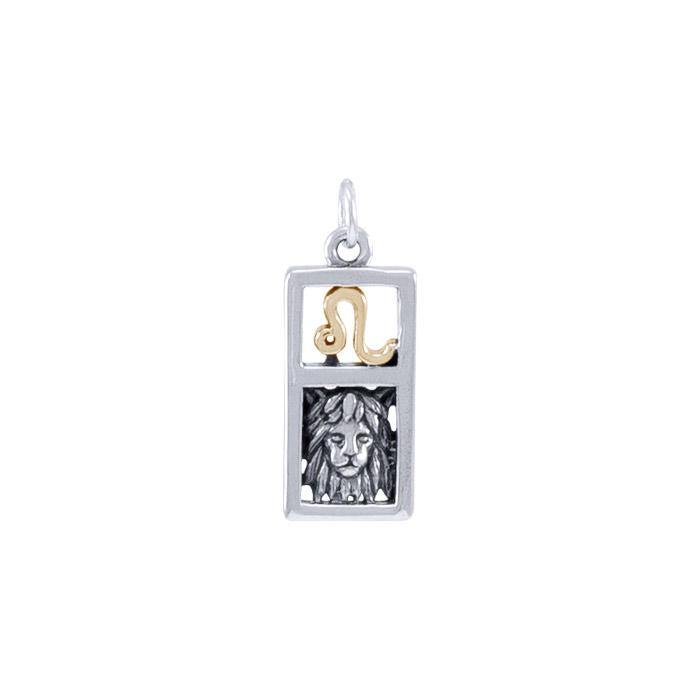 Leo Silver and 14k Gold accent Charm MCM299 - Jewelry