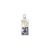 Virgo Silver and 14k Gold accent Charm MCM300