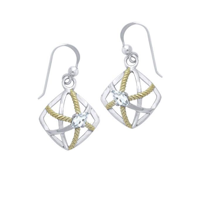 Contemporary Rope Design Earrings MER1254 - Jewelry