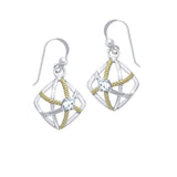 Contemporary Rope Design Earrings MER1254 - Jewelry