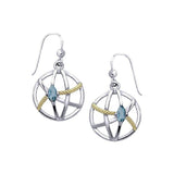 Contemporary with Rope Design Earrings MER1255 - Jewelry