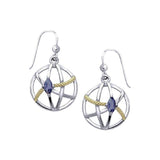 Contemporary with Rope Design Earrings MER1255