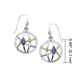 Contemporary with Rope Design Earrings MER1255 - Jewelry
