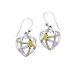 Contemporary with Rope Design Earrings MER1256 - Jewelry