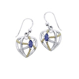 Contemporary with Rope Design Earrings MER1256