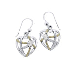 Contemporary with Rope Design Earrings MER1256 - Jewelry