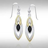 Blaque Black Spinel Earrings MER386 - Jewelry