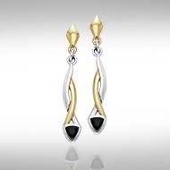 Blaque Triangle Twist Earrings MER400 - Jewelry