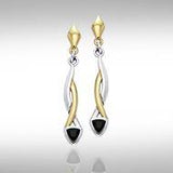 Blaque Triangle Twist Earrings MER400 - Jewelry