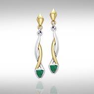 Blaque Triangle Twist Earrings MER400 - Jewelry