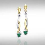 Blaque Triangle Twist Earrings MER400 - Jewelry