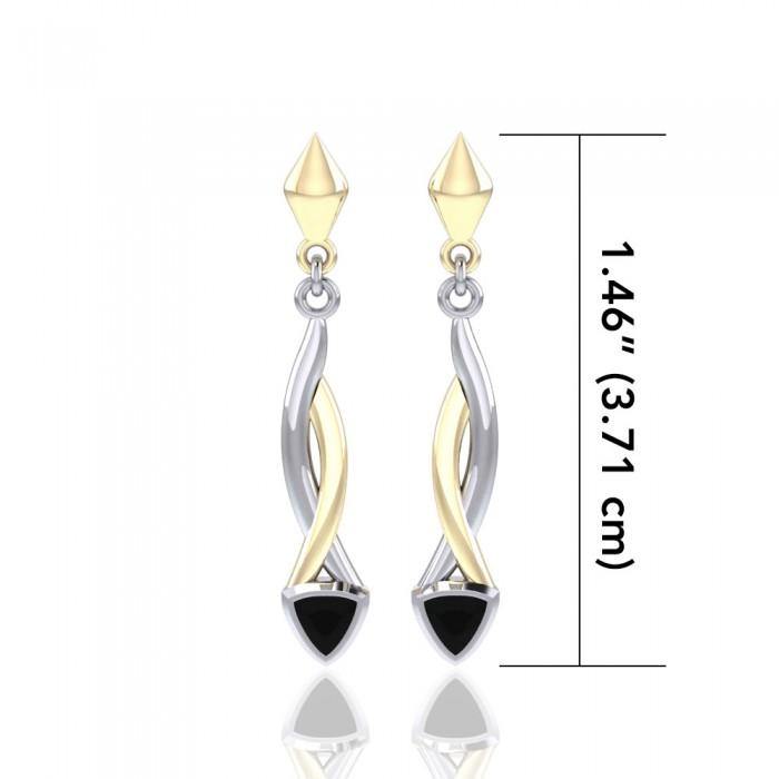 Blaque Triangle Twist Earrings MER400 - Jewelry