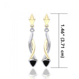 Blaque Triangle Twist Earrings MER400 - Jewelry