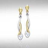 Blaque Triangle Twist Earrings MER400 - Jewelry