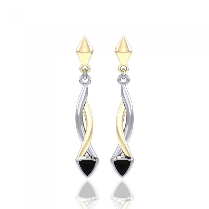 Blaque Triangle Twist Earrings MER400 - Jewelry