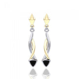 Blaque Triangle Twist Earrings MER400 - Jewelry