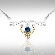 Modern Celtic Triskele Necklace MNC162 - Jewelry