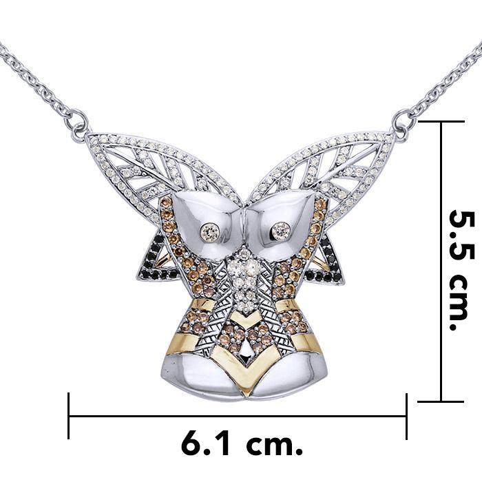 A body worth of gold ~ Dali-inspired Necklace in 14k Gold accent MNC215 - Jewelry