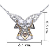 A body worth of gold ~ Dali-inspired Necklace in 14k Gold accent MNC215 - Jewelry