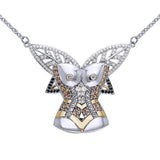 A body worth of gold ~ Dali-inspired Necklace in 14k Gold accent MNC215 - Jewelry