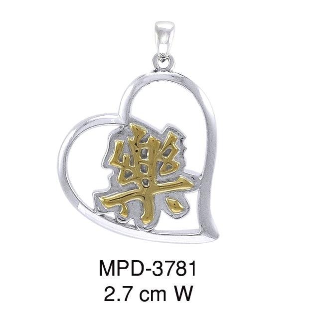 Happiness Feng Shui Heart Pendant MPD3781 - Jewelry
