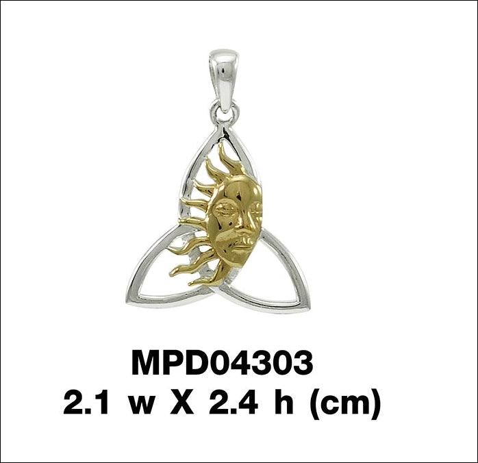 Celtic Sun Triquetra Pendant MPD4303 - Jewelry