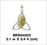 Celtic Sun Triquetra Pendant MPD4303 - Jewelry