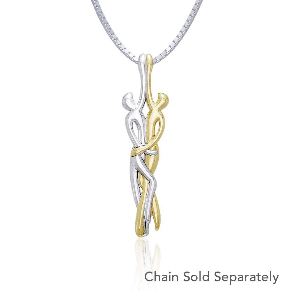 Venus and Mars Silver and Gold Pendant MPD1097 - Jewelry