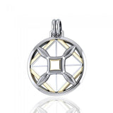 Protection and Growth Sterling Silver with 14K Gold Accent Pendant by Sibylle Grummes MPD1241