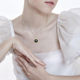Star Spiritual Eye Silver with 14k Gold accent Pendant MPD1290 - Jewelry