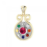 Ketu Moon's South Sterling Silver Node MPD3844