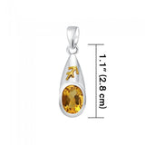 Sagittarius Zodiac Symbol Silver and Gold Pendant MPD820 - Jewelry