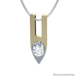 Modern Blaque Silver and Gold Pendant MPD840 - Jewelry