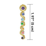 Silver and Gold Chakra Pendant MPD860 - Jewelry