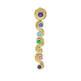 Sterling Silver and 14K Gold Accent Chakra Pendant MPD860