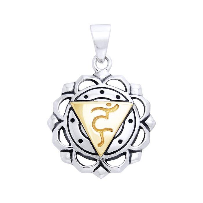 Vishuddha Throat Silver and Gold Chakra MPD906 - Jewelry