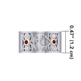 Moon Steampunk Sterling Silver and Gold Accent Ring MRI1264 - Jewelry