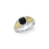 Blaque Rectangle Solitare Ring MRI468