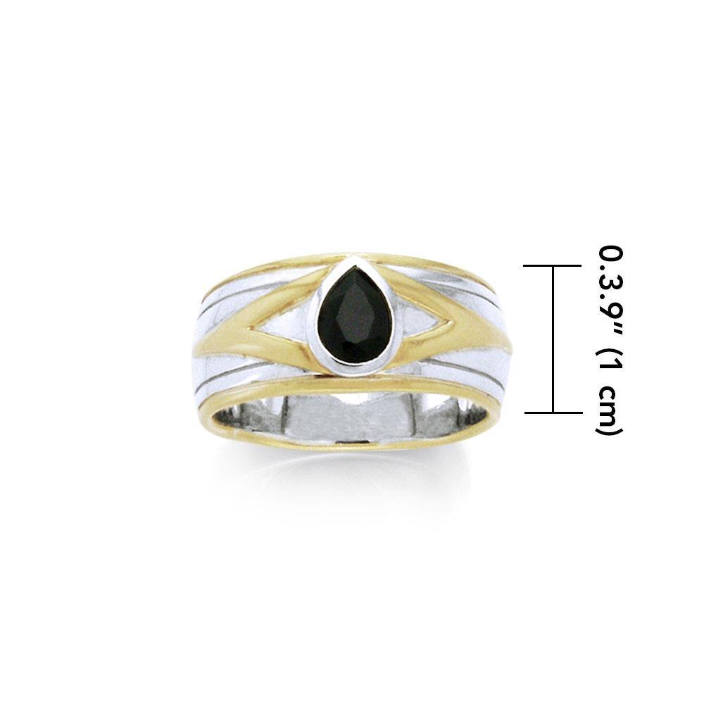 Blaque Teardrop Solitare Ring MRI476 - Jewelry