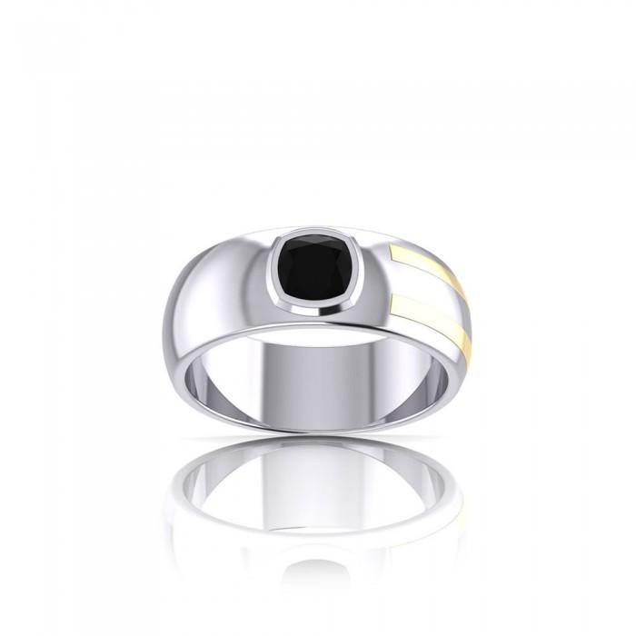 Blaque Rectangle Solitare Ring MRI478 - Jewelry