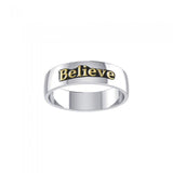 Believe Silver and Gold Ring MRI698