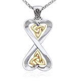 Danu Silver and Gold Celtic Knotwork Set MSE152 - Jewelry