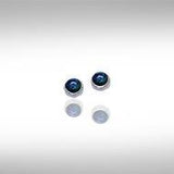 Yin Yang Silver Post Earrings NE016 - Jewelry