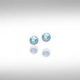 Yin Yang Silver Post Earrings NE016 - Jewelry