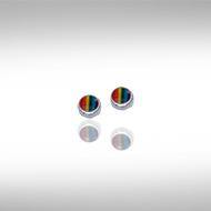 Yin Yang Silver Post Earrings NE016 - Jewelry