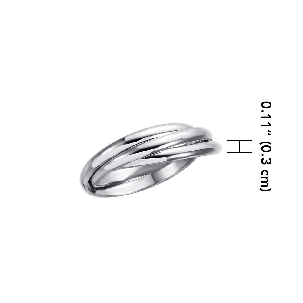 Thin Triple Ring NR011 - Jewelry