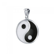 Small Yin Yang Sterling Silver Pendant PY016