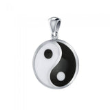 Small Yin Yang Sterling Silver Pendant PY016