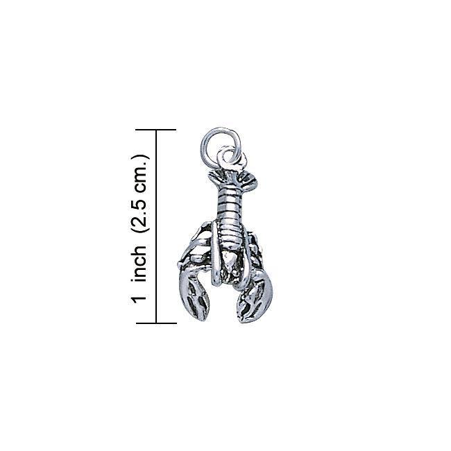 Lobster Sterling Silver Charm SC301 - Jewelry