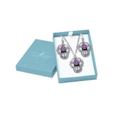 Sterling Silver Vines Pendant Chain and Earrings Box Set SET048 - Jewelry